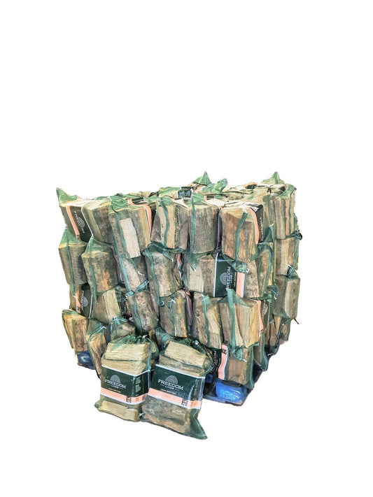 XL Pallet of 60 Net Bags of Kiln Dried Wood Burner Logs