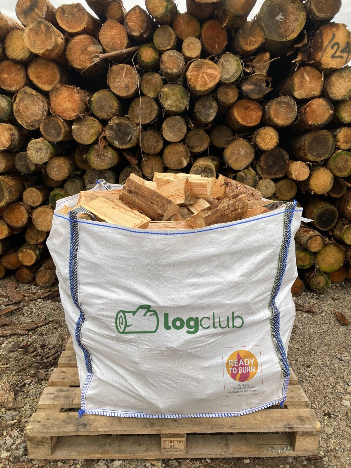 Ready to Burn Kiln Dried Firewood Large Bulk Bag