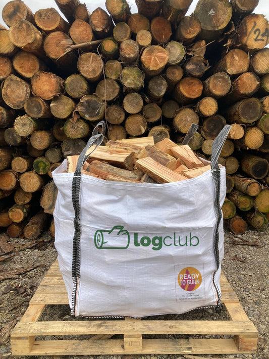 Ready to Burn Kiln Dried Firewood Medium Bulk Bag